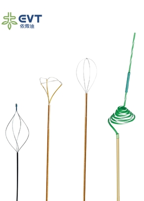 Four Wire Zero Tip Nitinol Basket Interceptor Type Coil With Detachable Handle