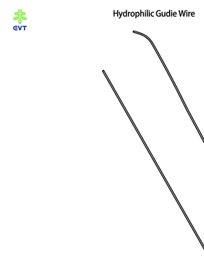 High Precision Hydrophilic Guide Wire Anatomically With Radiopaque Core