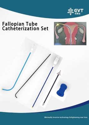 Smooth Insertion Fallopian Tube Catheterization Set Stainless Steel Thimble Tubal Cannulation Set