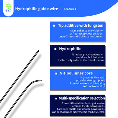 ‌Medical Hydrophilic Guide Wire Surgical Guidewire With Radio Opaque Markers