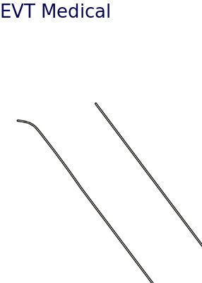 0.035" Radiopaque Hydrophilic Guidewire with Straight and Curved Tips