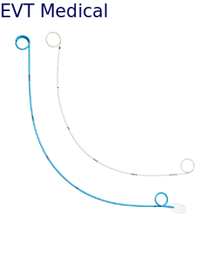 Hydrophilic Double J Stent Catheter With Antireflux Function And Drainage Tube