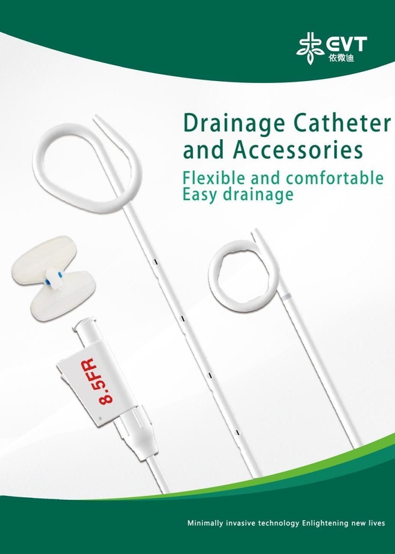 Introducer Sheath Biliary Drainage Catheter biliary drain tube with Stiffening Cannula And Puncture Needle