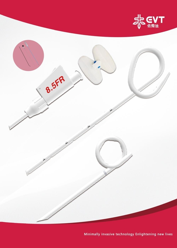 Low Profile Biliary Drainage Catheter Flexible Stiffener biliary drain tube with Thin Wall Sheath