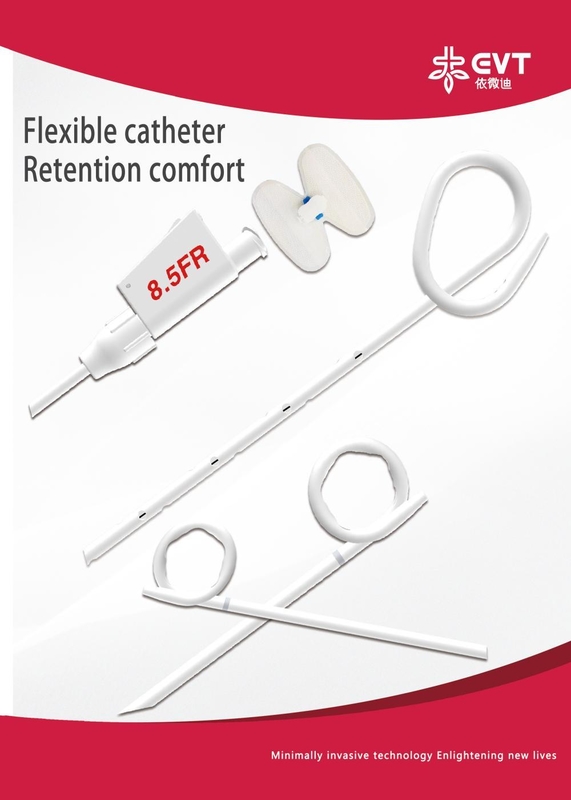 Puncture Needle Gallbladder Drainage Catheter Hydrophilic Coating With Stiffening Cannula