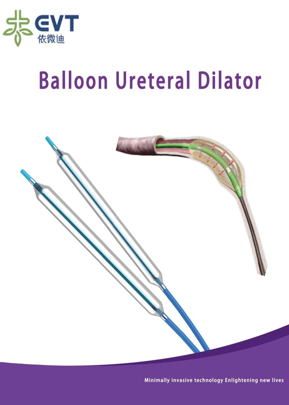 Smooth Coating Ureteral Balloon Dilator Ureteric Balloon Catheter For Hydronephrosis Hydrophilic URL Access + Inflation Tool