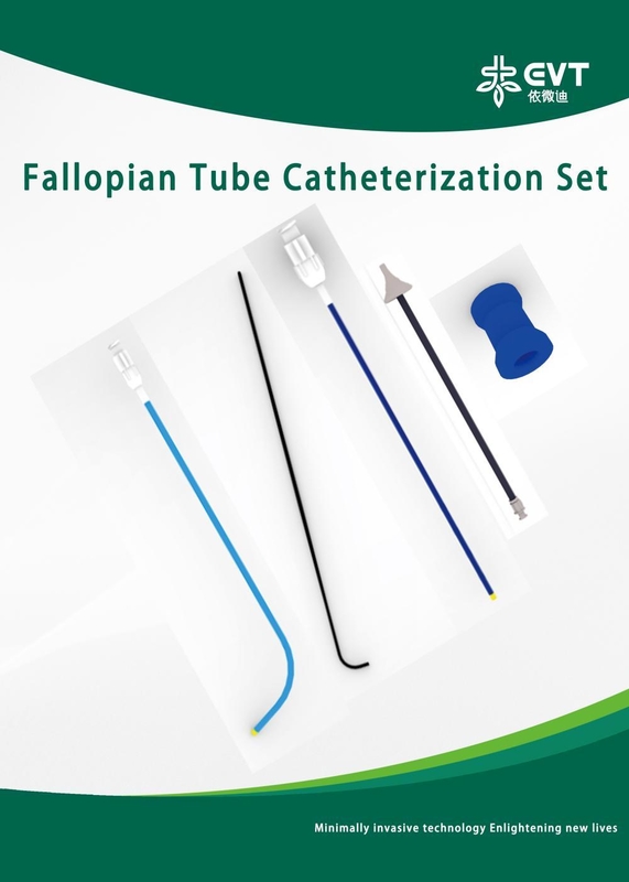 Dual Catheter Fallopian Tube Catheterization Set Stainless Steel Thimble Tubal Cannulation Set
