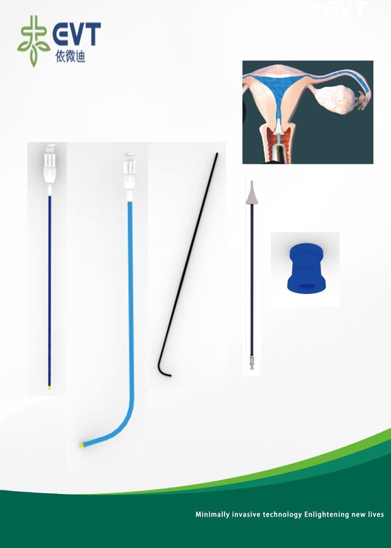 Hydrophilic Inner Catheters tubal cannulation set Stainless Steel Thimble For Fertility Procedures