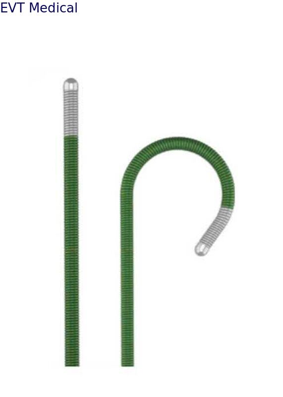 PTFE Guide Wire 3cm Flexible Tip Low Friction Nitinol Core with Threaded Design for Urological Procedures