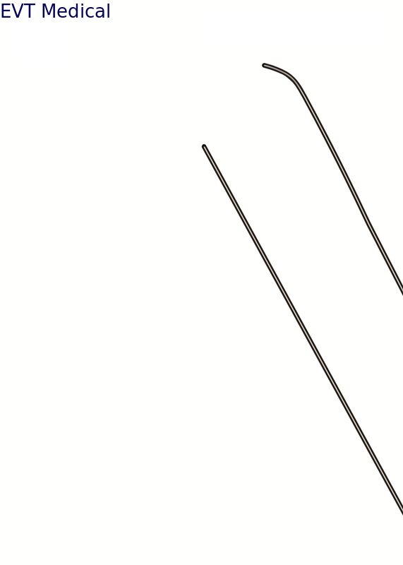 High Precision Hydrophilic Guide Wire Anatomically With Radiopaque Core