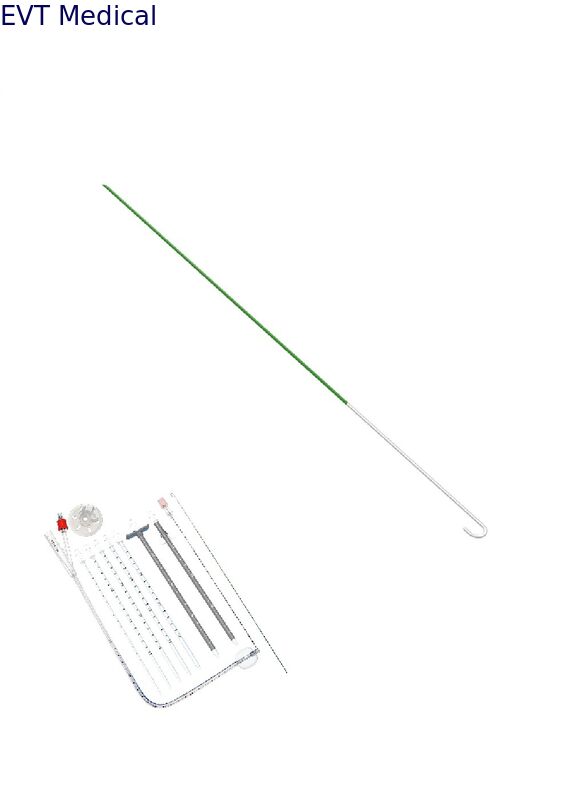 Anti Migration Nephrostomy Drainage Catheter Stiff Guidewire For Complex Renal Access