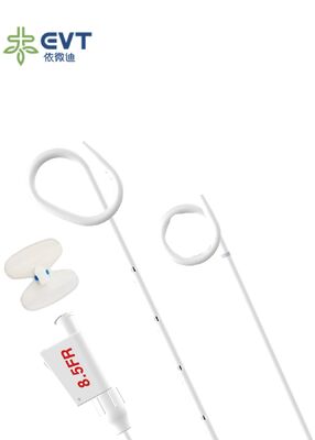 Catéter de drenaje biliar percutáneo tipo pigtail para conjunto interno-externo con bloqueo PTCD