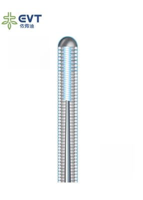 0.018′′ Micro Access Guide Wire Conception coaxial à double noyau avec pointe Allix en tungstène de platine